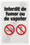 No Smoking No Vaping Interdit de Fumer Ou Vapoter Safety 12x18 US Made Poster