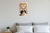 Dog Mom Japanese Chin Dog Bone Heart Floral 12x18 US Made Poster