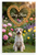 Dog Mom Wire Fox Terrier Dog Bone Heart Garden 12x18 US Made Poster