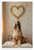 Afghan Hound Dog Mom Bone Heart Paw Prints 12x18 US Made Poster