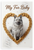 My Fur Baby Norwegian Elkhound Dog Bone Heart Frame 12x18 US Made Poster