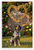 Bluetick Coonhound Dog Mom Heart Bone Frame Backyard 12x18 US Made Poster