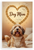 Dog Mom Bearded Collie Bone Heart Motivational 12x18 US Made Poster