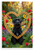 My Fur Baby Black Russian Terrier Dog Bone Heart Garden 12x18 US Made Poster