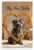My Fur Baby Kerry Blue Terrier Dog Bone Heart Frame 12x18 US Made Poster