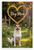 Dog Mom Danish-Swedish Farmdog Bone Heart Frame Outdoor 12x18 US Made Poster