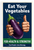 Eat Your Vegetables Eggplant Thumbs Up WPA Style 12x18 US Made Poster