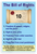 Bill of Rights US Constitution First 10 Amendments Educational 12x18 US Made Poster