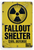 Fallout Shelter Vintage Civil Defense Sign 12x18 US Made Poster