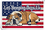 Let Sleeping Dogs Lie Bulldog Patriotic Quote 12x18 US Made Poster