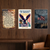 Thomas Jefferson Declaration Quote Bald Eagle 250th Anniversary Thomas Paine Patriotic Poster Set — 3 Prints 12x18 Inch US Made