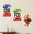 Vintage Baggage Tags CDG Paris, FCO Rome, LHR London Poster Set — 3 Prints 12x18 Inch US Made