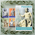 Greek Mythology Gods: Zeus, Hera, Hades, Athena, Poseidon, Poster Set — 5 Prints 12x18 Inch US Made