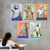 Greek Mythology Gods: Zeus, Hera, Hades, Athena, Poseidon, Poster Set — 5 Prints 12x18 Inch US Made