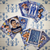 Spanish Family Tile Art Poster Set — Padre Madre Hermana Amigo Hombre Mujer Hermano Familia 9 Prints 12x18 Inch US Made