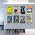 Vintage Library WPA Reading Posters Set — Open a Book, January, October, Get Excited, September, Story Hour, Lincoln, March — 8 Prints 12x18 Inch US Made