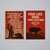 George Orwell Animal Farm Literary Quote Poster Set — 2 Prints 12x18 Inch US Made