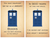 Doctor Who TARDIS Library Quote Poster Set — 2 Prints 12x18 Inch US Made