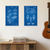 Lego Patent Blueprint Poster Set — 2 Prints 12x18 Inch US Made