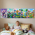 Colorful Cartoon Dinosaurs Triceratops, Pteranodon, Dilophosaurus, Brachiosaurus, Stegosaurus Poster Set — 5 Prints 12x18 Inch US Made