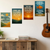 4 Poster Set: Ted Lasso Quotes Be Curious Not Judgmental, Every Day Chance To Be Better, You Say Impossible, Be A Goldfish — 4 Prints 12x18 Inch US Made