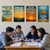 4 Poster Set: Ted Lasso Quotes Be Curious Not Judgmental, Every Day Chance To Be Better, You Say Impossible, Be A Goldfish — 4 Prints 12x18 Inch US Made