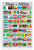 World Flags by Continent Educational Poster Set — Africa, Oceania, South America, Asia, Europe, North America — 6 Prints 12x18 Inch US Made