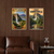 Venezuela Angel Falls Vintage Travel 2 Poster Set — 2 Prints 12x18 Inch US Made