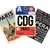 Paris Travel 3 Poster Set — Eiffel Tower, Metro Signs, CDG Baggage Tag -- 3 Prints 12x18 Inch US Made