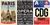 Paris Travel 3 Poster Set — Eiffel Tower, Metro Signs, CDG Baggage Tag -- 3 Prints 12x18 Inch US Made