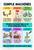 Simple Machines & Forces, Science Classroom 4 Poster Set — 4 Prints 12x18 Inch US Made
