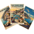 Amalfi Coast Vintage Travel 3 Poster Set — 3 Prints 12x18 Inch US Made