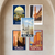 Vintage Italian Travel 5 Poster Set — Assisi Firenze Napoli Venezia Milano 5 Prints 12x18 Inch US Made