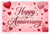 Happy Anniversary Romantic Heart Design 12"x18" US Made Poster