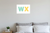 W X Alphabet Letters Mint Green Yellow 12x18 US Made Poster