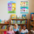 Science Classroom — 2 Poster Set — Waves Sound and Light, Simple Machines — 12x18 Inch | Made in USA