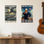 WWII Navy — 2 Poster Set — Battle of Midway, Join the US Navy — 12x18 Inch | Made in USA
