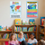 Seven Continents and Five Oceans — 2 Poster Set — World Map, Educational Geography — 12x18 Inch | Made in USA