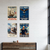 US Navy Vintage Posters — 4 Poster Set — USS Constitution, John Paul Jones, Eagle Anchor, Sailor Recruiting — 12x18 Inch | Made in USA