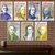 America's Founding Fathers — 7 Poster Set — Samuel Adams, Benjamin Franklin, John Hancock, George Washington, James Madison, James Monroe, John Adams — 12x18 Inch | Made in USA