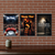 Fitness Motivation — 3 Poster Set — No Fear Boxing Gloves, Muay Thai Fighters, Dustin Poirier Quote — 12x18 Inch | Made in USA