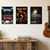 Fitness Motivation — 3 Poster Set — No Fear Boxing Gloves, Muay Thai Fighters, Dustin Poirier Quote — 12x18 Inch | Made in USA
