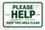 Please Help Keep This Area Clean Sign 12"x18" US Made Poster