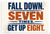 Fall Down Seven Times Get Up Eight Motivational 12x18 US Made Poster