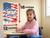 Courage is Contagious Patriotic Quote 12"x18" US Made Poster
