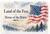Land of the Free Home of the Brave Patriotic 12x18 US Made Poster