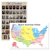 US Presidents & Native American Tribes Map — 2 Poster Set — American History, Indigenous Territories — 12x18 Inch | Made in USA