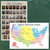 US Presidents & Native American Tribes Map — 2 Poster Set — American History, Indigenous Territories — 12x18 Inch | Made in USA