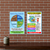Earth's Four Systems, Four Spheres — 2 Poster Set — Geosphere Hydrosphere Atmosphere Biosphere — 12x18 Inch | Made in USA