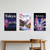 Tokyo Travel — 3 Poster Set — Tokyo Night Skyline Rainbow Bridge, Ueno Park Cherry Blossoms, Akihabara Neon Street — 12x18 Inch | Made in USA